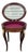 Vintage Louis XV Style Mahogany Jewelry Box Display For Sale