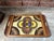Vintage Mid Century Brazilian Butterfly Inlaid Wood Tray For Sale - Image 4 of 6
