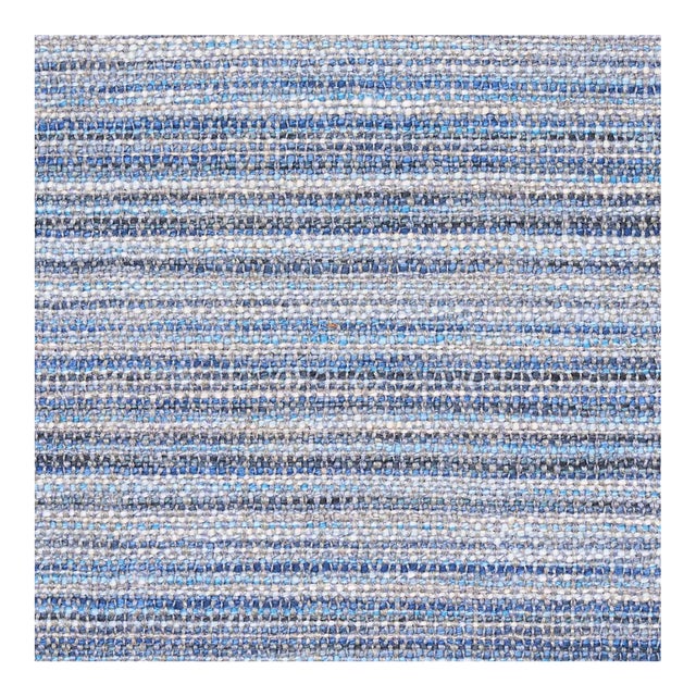 Sample - Schumacher Formentera Performance Fabric in Indigo For Sale