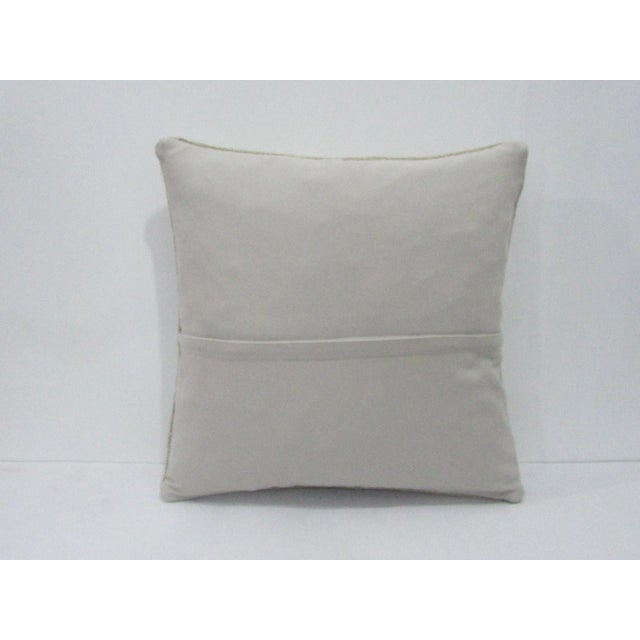 Traditional Decorative Ivory Pillow Cover For Sale - Image 3 of 4