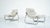 Pair of Tubular Armchairs, Chrome, Italy, 1960s Original fabric with a beautiful pattern on a soft white & gray shade