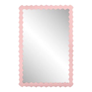 Fleur Home Audubon Bamboo Rectangle Mirror in Authentic Pink, 30x40 For Sale