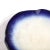 Mid-Century Abstract Blue & White Oyster Form Ceramic Plate Signed Pol Chambost For Sale - Image 11 of 12