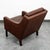 Brown Mid Century Danish Modern Lounge Chair Brown Leather Arm Denmark MCM Armchair For Sale - Image 8 of 11