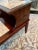 Wood Walnut Two-Tier Table With Marble Inlay - Mid Century For Sale - Image 7 of 9