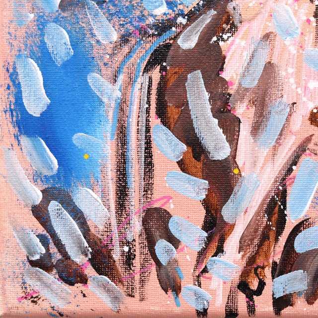 Echo Rider - Original Western Cowgirl Acrylic Painting on Canvas by Jesse Black For Sale - Image 4 of 9