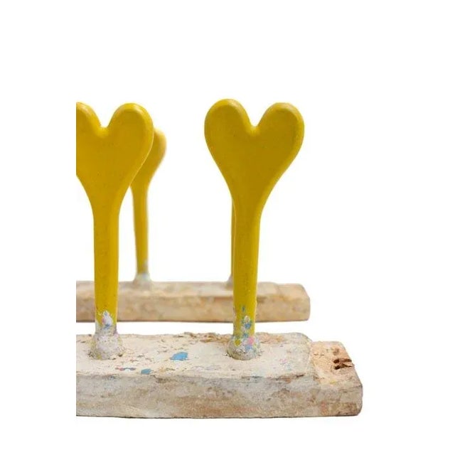 Petite Yellow Hearts Lollipop Size Strand For Sale - Image 4 of 10