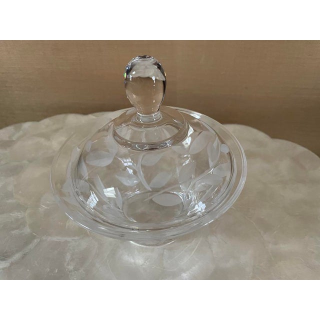 Three Piece Set Labrazel Crystal Vine Collection Soap Dispenser Tray Canister For Sale In Washington DC - Image 6 of 10