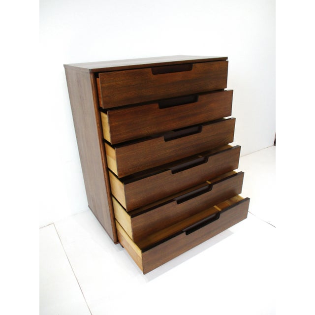 Drexel Drexel Highboy Dresser in the Manner of MIlo Baughman For Sale - Image 4 of 13