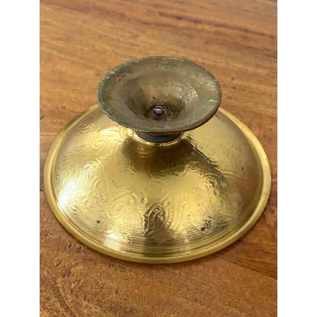 Late 20th Century Enamel-on-Brass Peacock Bowl For Sale - Image 5 of 5