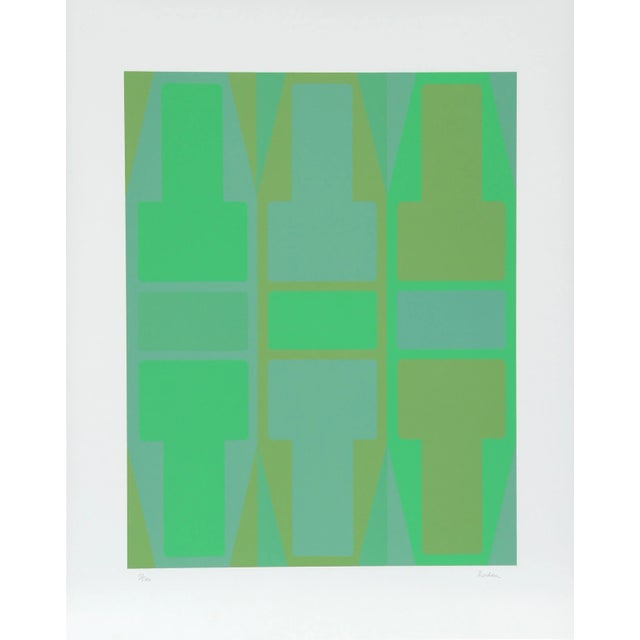 T Series (Green) Serigraph by Arthur Boden For Sale - Image 4 of 4