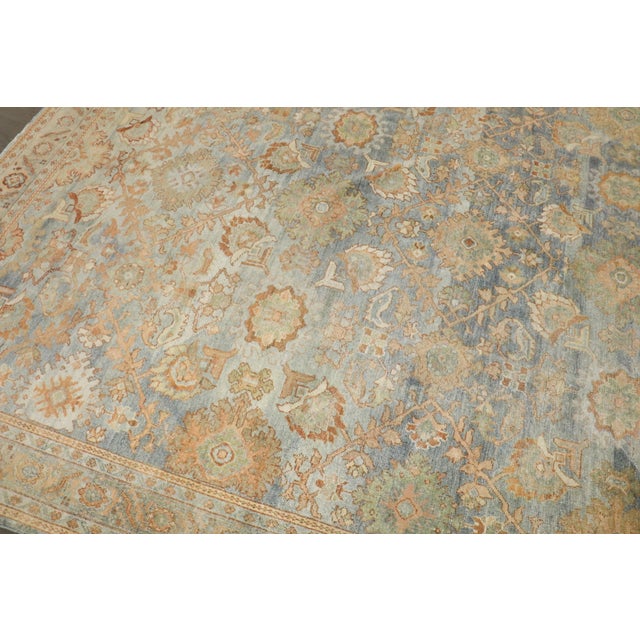 Textile Antique Zabihi Collection Persian Mahal Light Blue Field Rug - 7' x 10' For Sale - Image 7 of 12