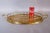 Chinoiserie 1970s Solid Brass Faux Bamboo Oval Gallery Serving Tray With Handles For Sale - Image 3 of 4