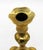 English Circa 1730-40 English George II Period Brass Candlestick For Sale - Image 3 of 4
