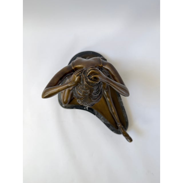 Bronze Statue of Seated Ballerina – 13" For Sale - Image 11 of 12