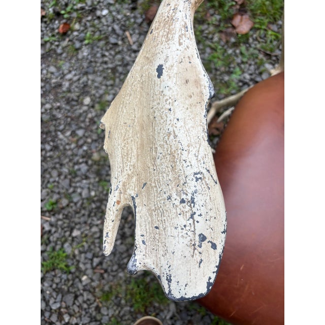 Brown Arthur Court Faux Antler Arm Chair For Sale - Image 8 of 12