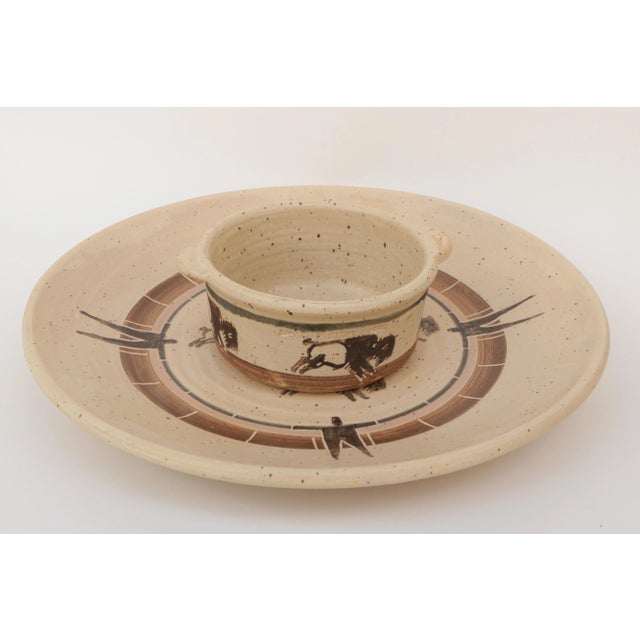Southwestern Style Buffalo Chip & Dip Serving Set - a Pair For Sale - Image 10 of 10