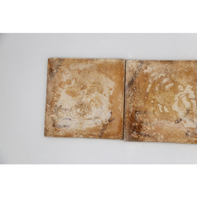 19th Century Set of Four Portuguese Tiles With a Baroque Border Motif For Sale - Image 9 of 13