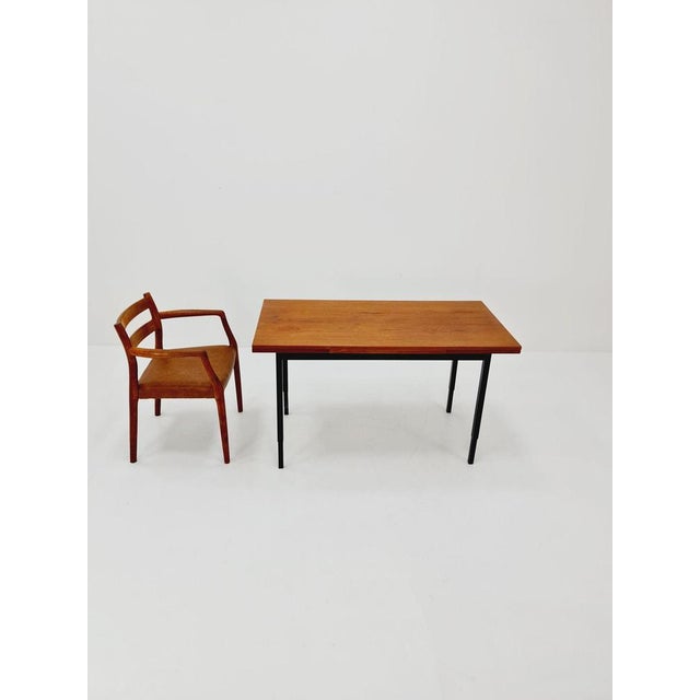 Vintage German Teak Extendable Dining Table, 1950s For Sale - Image 10 of 11
