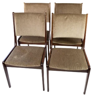 Dining Chairs in Dark Wood from Farstrup, 1960s, Set of 4
