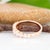 White Classic Grace Lab Diamond Band Ring in Solid 14k Rose Gold For Sale - Image 8 of 8