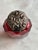 Art Nouveau Antique Cranberry & Silver Perfume Bottle For Sale - Image 3 of 9