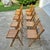 1970s Slatted Wooden Folding Wedding Event Party Chairs, Assembled Set of 10 For Sale In Washington DC - Image 6 of 13