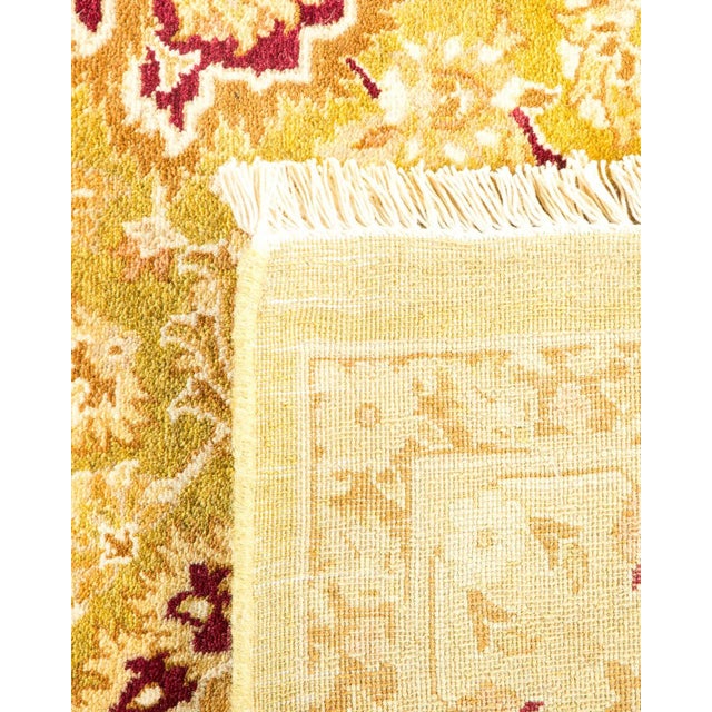 2000 - 2009 Mogul, One-of-a-Kind Hand-Knotted Area Rug in Green, 6' 2" x 9' 4" For Sale - Image 5 of 8