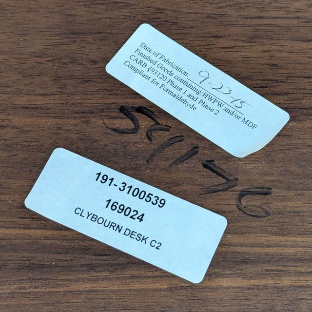 Crate and Barrel Clybourn Modern Executive Desk For Sale - Image 10 of 10