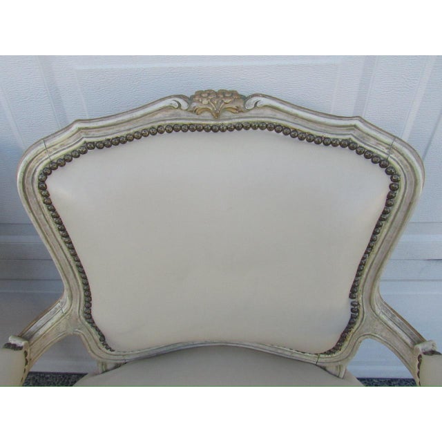 Set of Six Painted French Louis XV Style Dining Chairs For Sale - Image 16 of 18