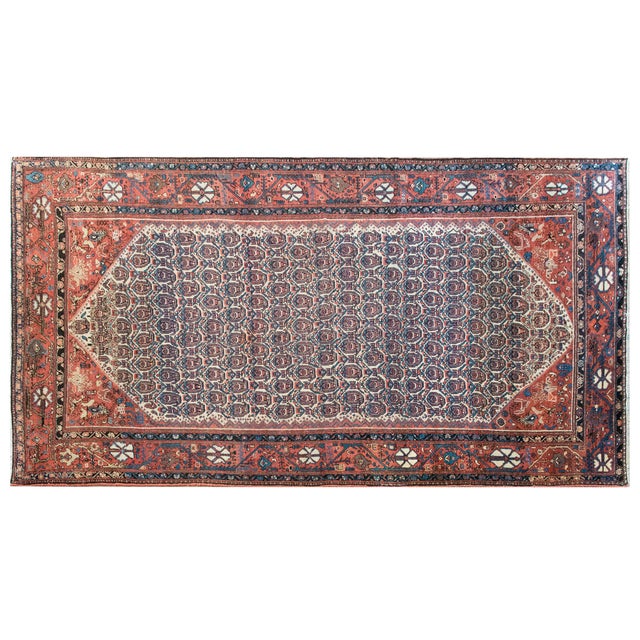 Early 20th Century Persian Nahavand Rug For Sale - Image 9 of 15