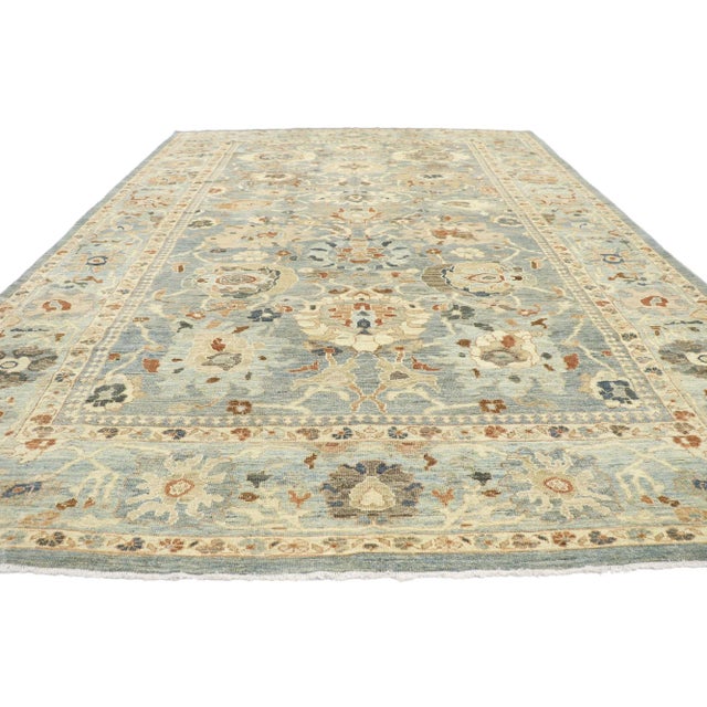 Modern Persian Sultanabad Rug - 10'02 X 14'05 For Sale - Image 3 of 9