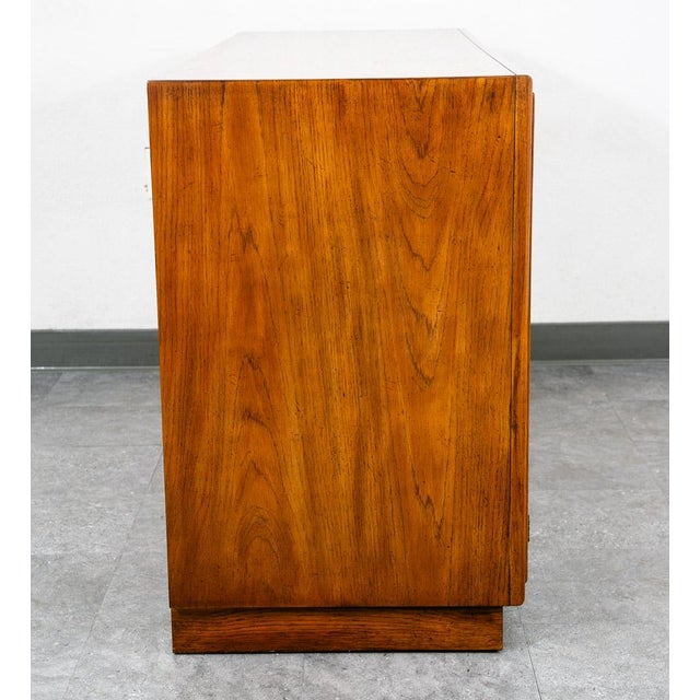 Mid-Century Modern 1960s Mid Century Modern Credenza Dresser Drexel 5 Drawer Brass Handles Passage MCM For Sale - Image 3 of 12