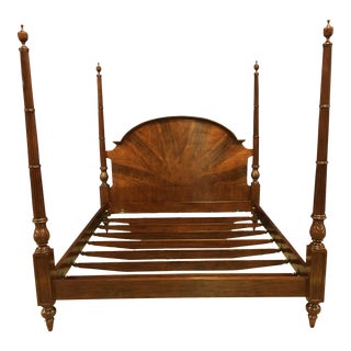 Leighton Hall King Size Mahogany Poster Bed - Showroom Sample For Sale