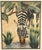 Pair of Art Deco Zebra Watercolor Gouaches by Shirrell Graves in Verde Frames For Sale - Image 10 of 16