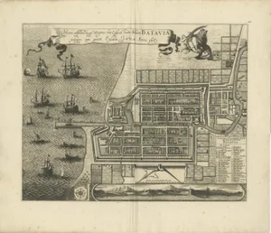 Map of Batavia, 1681