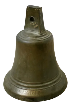 Antique French Bronze Bell by Biron Paris