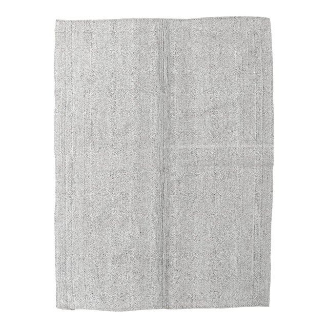 Gray Vintage Turkish Kilim Rug - 5`9″ X 7`9″ For Sale