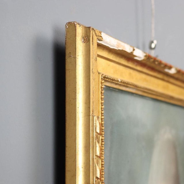 Portrait of Marie Antoinette of Habsburg-Lorraine, Crayon on Paper on Canvas, Framed For Sale - Image 8 of 10