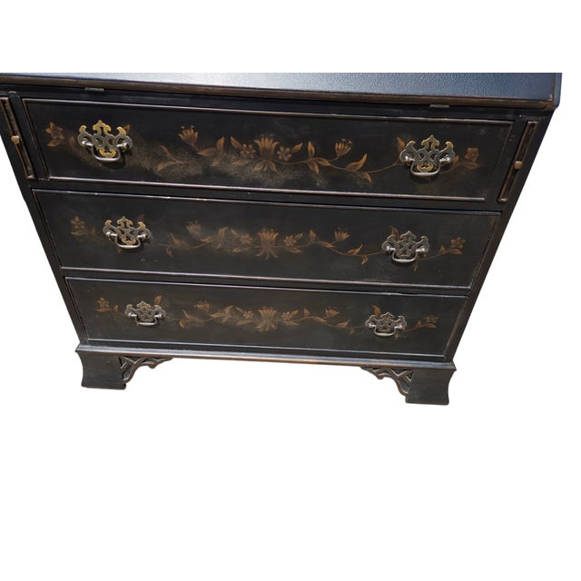Beautiful Ethan Allen desk in excellent condition. Factory distressing. Please see photos as they are considered part of...