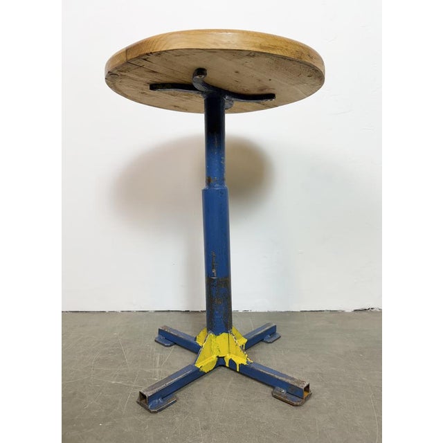 Vintage Industrial Workshop Stool, 1960s For Sale - Image 11 of 14