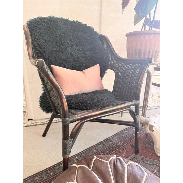 Pair Black Butterfly Wicker Chairs For Sale In Orlando - Image 6 of 10