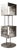 Rubik Module 1 Vertical Structure in Stainless Steel by Metalmorphosis Studio For Sale