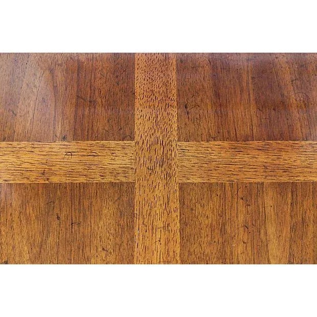 Brown Carved & Detailed Wood End Tables - A Pair For Sale - Image 8 of 9