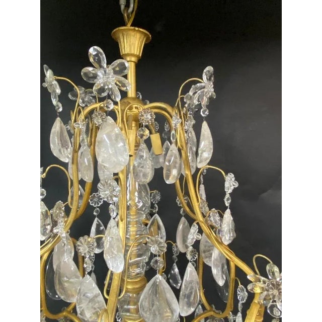 Metal Late 19th Century French Chandelier For Sale - Image 7 of 8