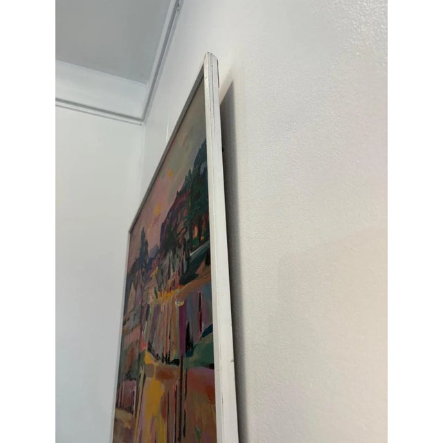 Jean Krillé, Landscape No. 95, Oil on Masonite, 1987 For Sale - Image 6 of 8