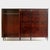 Large vintage Art Deco wardrobe in flame mahogany from the 1920s – 1930s. This 5-door wardrobe rests on eight stylish...