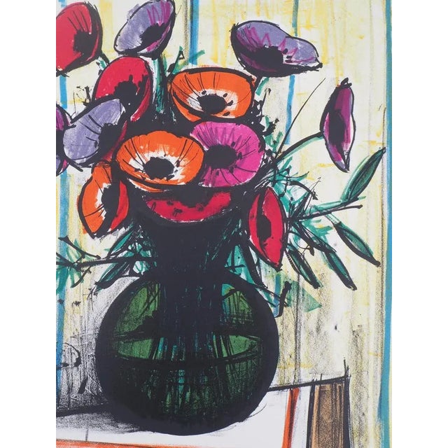 Bernard Buffet, Anemones, Original Lithograph For Sale - Image 7 of 8