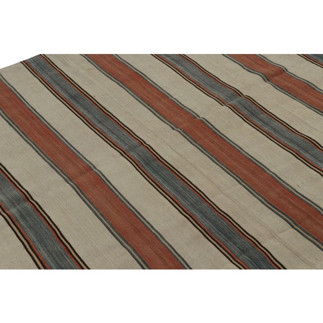 Rug & Kilim 1950s Vintage Afghani Tribal Kilim Rug With Stripes For Sale - Image 4 of 7
