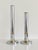 Mid-Century Modern Graduated Chrome and Brass Candleholders by Go Products Denmark, 1970s, Set of 2 For Sale - Image 3 of 8
